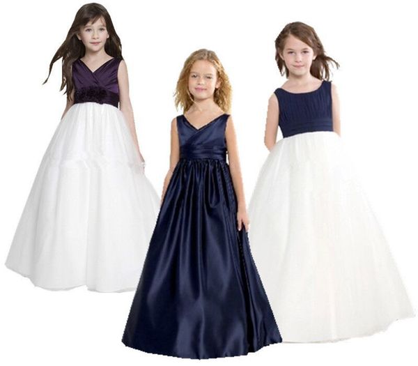 La nouvelle robe de fille Robe de fille de fleur de mariage pour enfants La princesse Age of Bitter Fleabane Bitter Fleabane Jupe Robe de soirée d'anniversaire