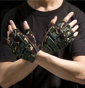 De nieuwe halfcut Finger Cots Sport Riding Outdoor Halffinger Handschoenen voor mannen en vrouwen Tactical Special Forces Army Fan Brain3040832