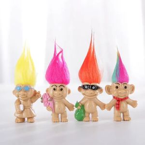 De nieuwe Kawaii kleurrijke haar Troll Doll Familieleden Troll Kindergarten Boy Girl Trolls Toy Gift FY0243 1212