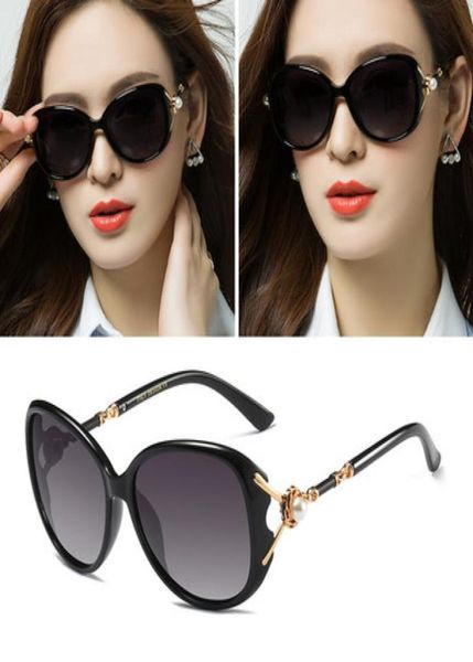 Les nouvelles lunettes de soleil polarisées avec des lunettes de soleil rond des célébrités féminines peuvent être assorties avec l'écran de visage carré en rouge9837532