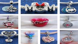 La nouvelle populaire 925 STERLING Silver Charm Bead Family Tree Mother Mother Love Love Hanging Decoration convient au PAND PAND1292591 primitif