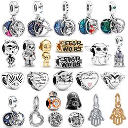 De nieuwe populaire 925 sterling zilveren bedel olifant palm robot skelet hanger is geschikt voor Pandora armband ketting accessoires dames doe-het-zelf sieraden productie