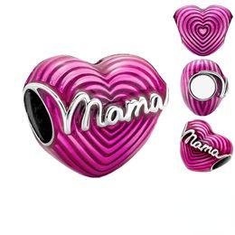 il nuovo popolare ciondolo in argento sterling 925 rosa love mothers è adatto per il regalo di gioielli per la festa della mamma del braccialetto Pandora