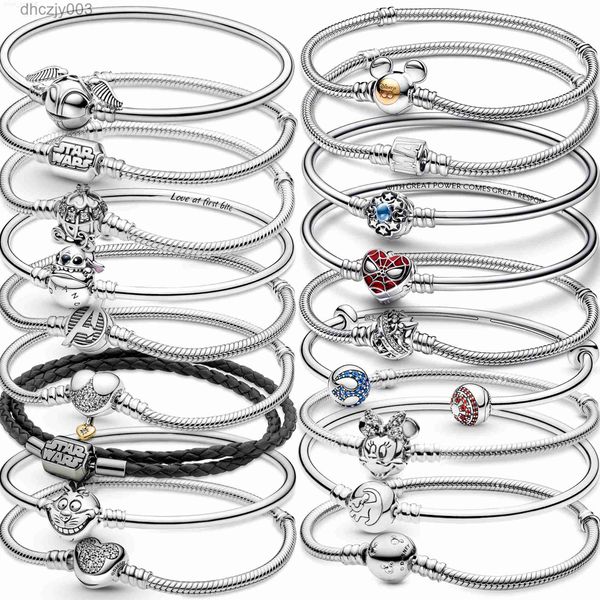 La nueva pulsera popular de plata de ley 925 es adecuada para la producción de joyería femenina clásica Accesorios de moda Carga al por mayor gratuita S6NN