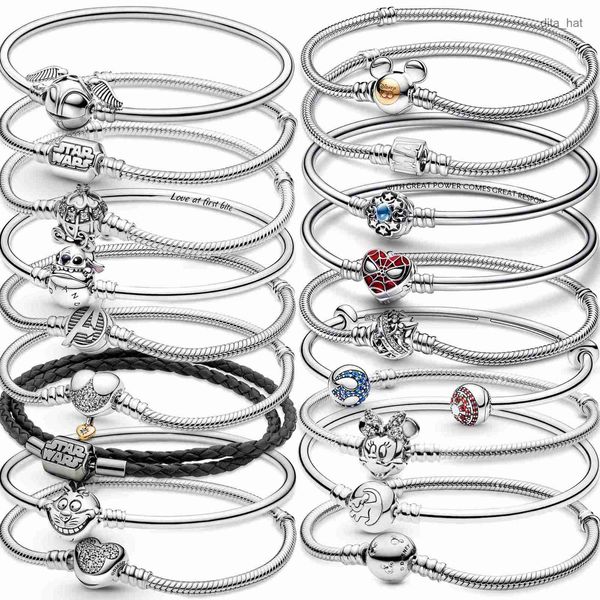 Le nouveau bracelet à breloques populaire en argent Sterling convient à la Production de bijoux féminins classiques, accessoires de mode, vente en gros gratuite