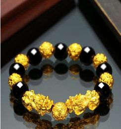 The New Springsummer 2020 Shajin Mythical Wild Animal Real Hand Kylin Bracelet Lovers Black Yao Pi Qiu Men and Women Pi Xiu Bead 2069755