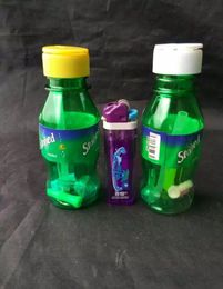 Le nouveau narguilé acrylique Sprite, accessoires de bongs en verre en gros, pipe à eau en verre pour fumer, livraison gratuite
