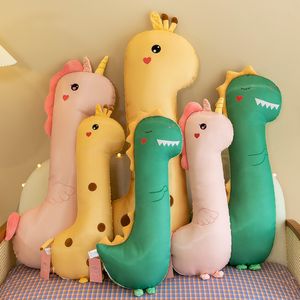 De nieuwe zomerse ijs zijde dubbelzijdige lange dierenkussen kleine dinosaurus pluche speelgoedpop