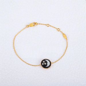 De nieuwe Sun Moon Star -ketting Lucky hanger sieraden adopteren parelmoer sterling sier dikte goud hoge kwaliteit nekla321r