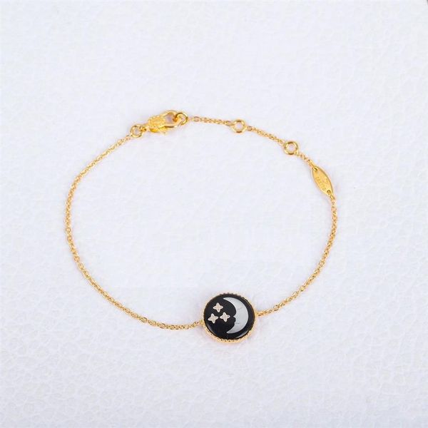 El nuevo collar de la estrella de Sun Moon Jewelry adopta el espesor de plata esterlina de la madre del grosor de la plata esterlina de la madre perla 18K CLILLA280P de alta calidad