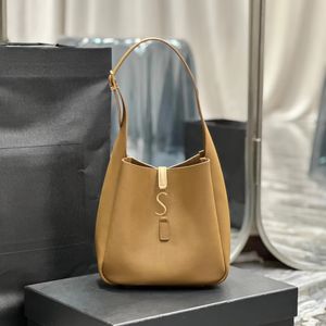 2023 le5a7 Echt lederen zadel hobo schoudertas voor dames tote handtas crossbody luxe designer tas clutch mode man dame cadeau portemonnee portemonnee tassen met trekkoord