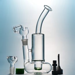 Le plus récent bangs en verre narguilés 18.8 Joint femelle avec capuchon en céramique sans clou Carb Tubes cou courbés Oil Dab Rigs Tornado Perc Pipes à eau