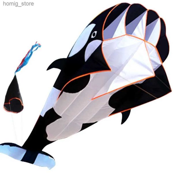 Le divertissement extérieur nouvellement arrivé et les logiciels à ligne unique sportifs baleine / dolphin kite / animal kite avec poignée volent bien y240416