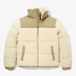 The North Jacket Wool Puffer Chaquetas de lana Hombres Abrigo Chaqueta Parkas Manga larga Cremallera al aire libre Tendencia Invierno Abrigo grueso Piel Chaquetas cálidas o1kJ #