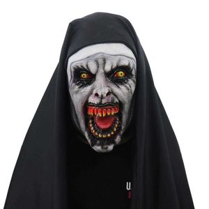 Le costume de masque de Cosplay Costume Casque de latex accessoire VALAK Halloween Horreur effrayant Conjuring Scary Toys Party Costume Props 1pcs