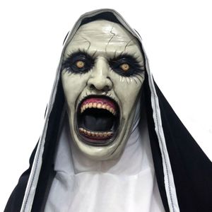 La Nonne Masque D'Horreur Halloween Cosplay Valak Masques Effrayants Latex Casque Intégral Demon Halloween Party Costume Props Masque GGA2509