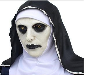 Le Nun Valak Mask Deluxe Latex effrayant complet HEAD Halloween Cosplay Costume Accessory Halloween Party Masks RRA21409240816