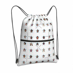 The Office Cast Star Pegatinas Bolsas con cordón Mochilas Escuela Femenina para hombres Hombre El Ocio Fi Todo-fósforo Ligero Z0wv #