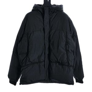 el sitio web oficial chaqueta de plumón de piedra FW23 Chaqueta de plumón gruesa con capucha de color sólido serie Metal Nylon