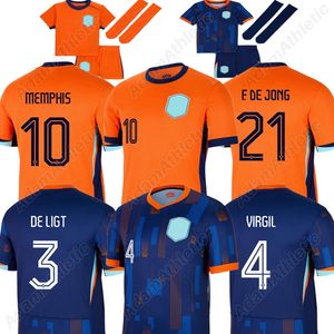 Le maillot de football oranje 2024 Les maillots de football oranje 24 25 maillot domicile kit enfant version joueur