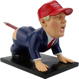 Le porte-stylo original Dump-a-Trump - Cadeau drôle d'éléphant blanc de Donald Trump et cadeau de Noël243r