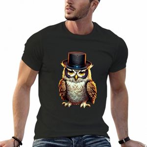 El diseño del búho Camiseta Ropa kawaii Ropa de verano Niños Camisa con estampado animal Camisetas blancas lisas Hombres R8RS #