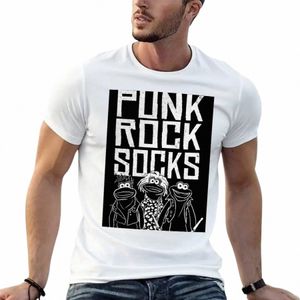 Camiseta PUNK ROCK SOCKS de tallas grandes para aficionados al deporte, camisetas gráficas para hombres, anime O935 #