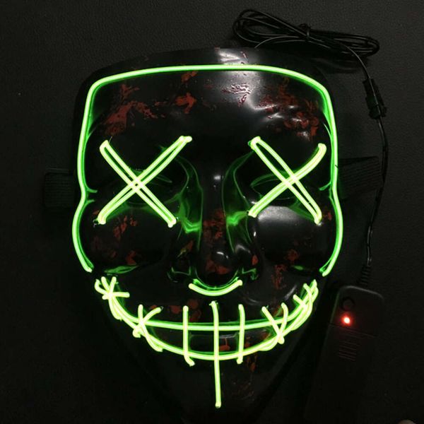 L'année électorale Purge Great Masks Funny Masks Halloween Mask a mené Light Up Party Mask Festival for Party Game Game Gadgets