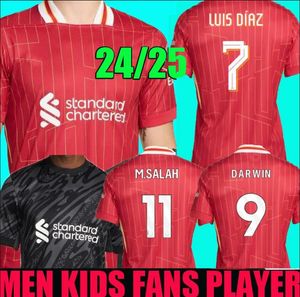 The Redsmohamed Salah Darwin Nunez 24 25 Home Away Men Soccer Jersey Dominik Szoboszlai Andy Robertson Alisson Becker Joe Gomez Joel Matip Curtis Jones Kid Kit Kit