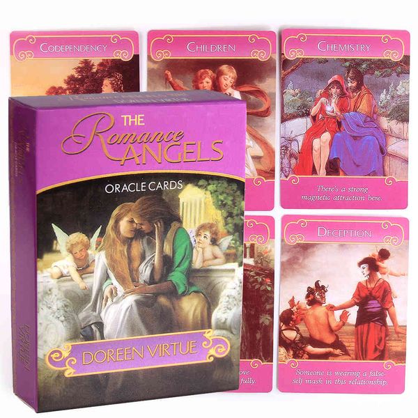 The Romance Angels Tarot oracles Cards Deck|The 44 Angel by Doreen Virtue Rare Out of Print Game Board Toy