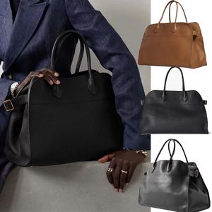 The Row Bag Designer Women Women's Men de grande capacité sac à main sacs de luxe plate à glissière à fermeture éclair plat en cuir fermé