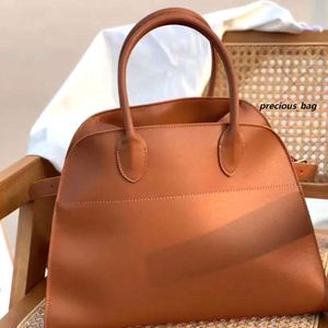 The Row Bag Margaux15 Totes Grote capaciteit Margaux 10 Handtas Park Tote Leer Luxe Designer Camdem Platte schouderbandsluiting Zachte Margaux Terrasse portemonnee