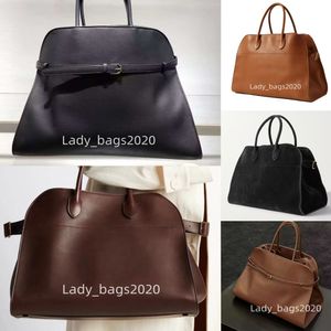 The Row Bag Margaux 15 Totes Grande Capacité Margua Sac À Main En Cuir Marguax 17 Luxe Femmes Sacs De Créateurs Plat Bandoulière Fermeture Embrayage Fourre-tout Bourse Newset Big