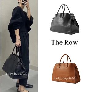 The Row Bag Margaux 15 Totes Canvas met grote capaciteit Margua Margaux 17 Handtas Margaux15 Leer Luxe Dames Designer Tassen Schouderband Grote Clutch Tote Portemonnee