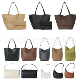 The Row Designer Sac à bandoulière Femmes Demi-Lune Park Fourre-tout Sac Luxurys Sacs à main Boîte à lunch Sacs seau Homme Cuir Week-end Crossbody Satchel Shopper Pochette Pochette