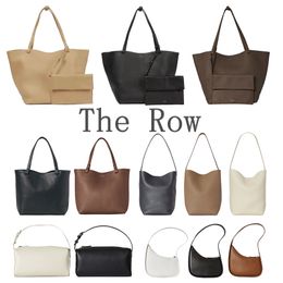 The Row Designer Sac à bandoulière Femmes Half Moon Park Sac fourre-tout Luxurys Sac à main Boutique Boîte à lunch Sacs seau Homme Véritable Pochette en cuir Bandoulière Pochette Satchel Shopper