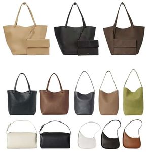 The Row Designer Sac à bandoulière Femmes Half Moon Park Fourre-tout Luxurys Sacs à main Boîte à lunch Seau Homme Cuir Weekend Bandbody Satchel Shopper Pochette Embrayage6576