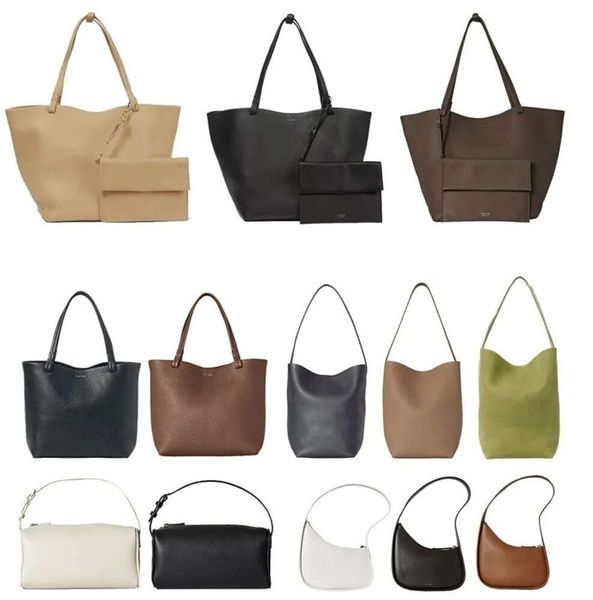 The Row Designer Sac à bandoulière Femmes Half Moon Park Tote Luxurys Sacs à main Boîte à lunch Seau Homme Cuir Weekend Bandoulière Satchel Shopper Pochette Embrayage346556