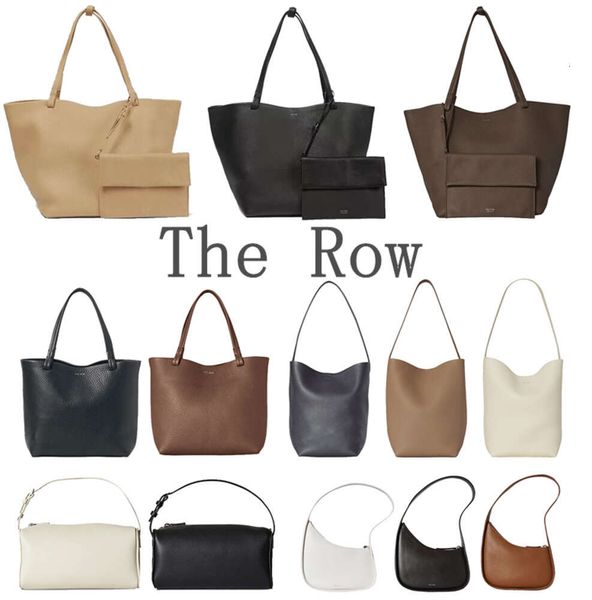 The Row Designer Sac à bandoulière Femmes Half Moon Park Sac fourre-tout Luxurys Sac à main Boutique Lunch Box Sacs Seau Homme Véritable Cuir Pochette Bandoulière Embrayage Satchel Shopper 790