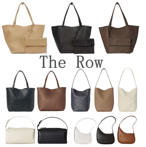 The Row Designer Sac à bandoulière Femmes Demi-Lune Park Fourre-tout Sac Luxurys Sac à main Boutique Boîte à lunch Sacs seau Homme Véritable Pochette en cuir Bandbody Embrayage Satchel Shopper466