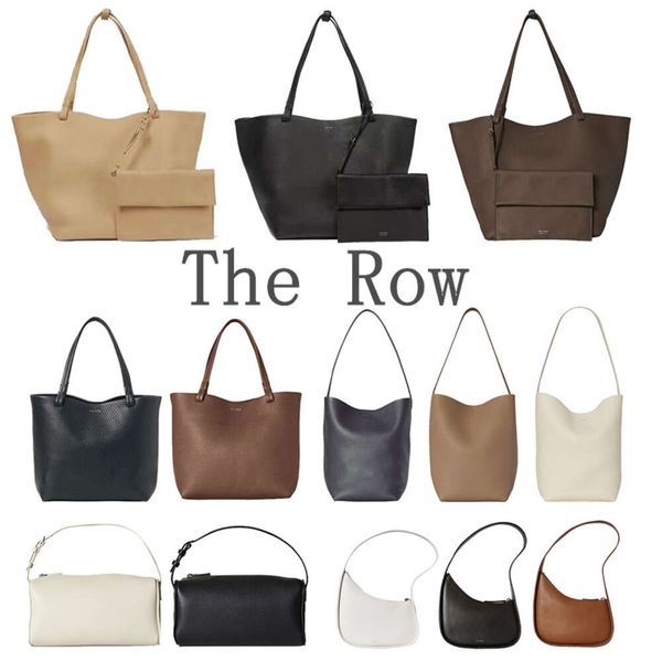 The Row Designer Sac à bandoulière Femmes Half Moon Park Sac fourre-tout Luxurys Sac à main Boutique Lunch Box Sacs Seau Homme Véritable Cuir Pochette Bandoulière Embrayage Satchel Shopper 411