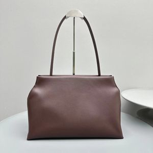 The Row Designer Sienna Large sacs fourre-tout Top Quality Fonction Smofskin En cuir Hands sacs Impression Double Sacs