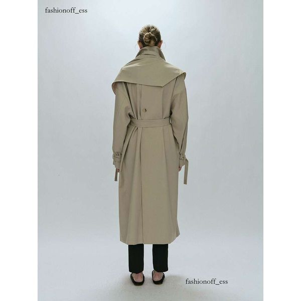 The Row Designer Femmes Vêtements d'extérieur Luxe Court Trench Nouveau Printemps Automne Britannique Trench-Coat Mi-long Costume avec Revers Ceinturé Casua Haute Qualité Femmes Long Manteau 762