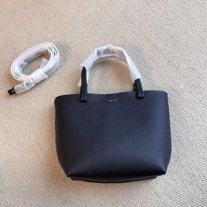 The Row petit sac fourre-tout en cuir véritable avec grande capacité OL navettage motif litchi portable une épaule bandoulière sous les bras 240328