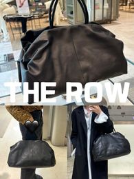 The Row Marc Handtas Tote bag Glad Leer Luxe Dames Designer Tassen Schouderband met doos