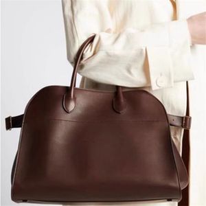 The Row Margaux Luxurys Designers Sacs fourre-tout haute capacité Sac fourre-tout simple noir marron sacoche sac de créateur de bureau quotidien pour femme espace xb102