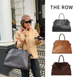 The Row Margaux15 Terrasse Kotes Designer Sacs Margaux 17 Real Leather Cross Body Boder Handsbags Beach Lage Womens Mens Weekend Travel Sac à provisions