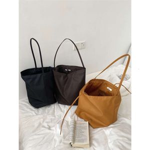 De * rij nylon bucket Bag N/S Parktote tas hoge capaciteit Tote Bag nylon een schouderhandtas 1G84