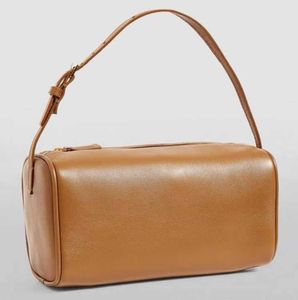 The Row pen bag simple mano contenedor de cuero de vaca mini bolso moda europea y americana