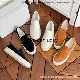 The Row Pure Original The Row Lefu Shoes Comfort's Comfort and Comocince One Step's Shoes's Casual Shoes Sports Petits chaussures blanches Chaussures Femmes 8fys